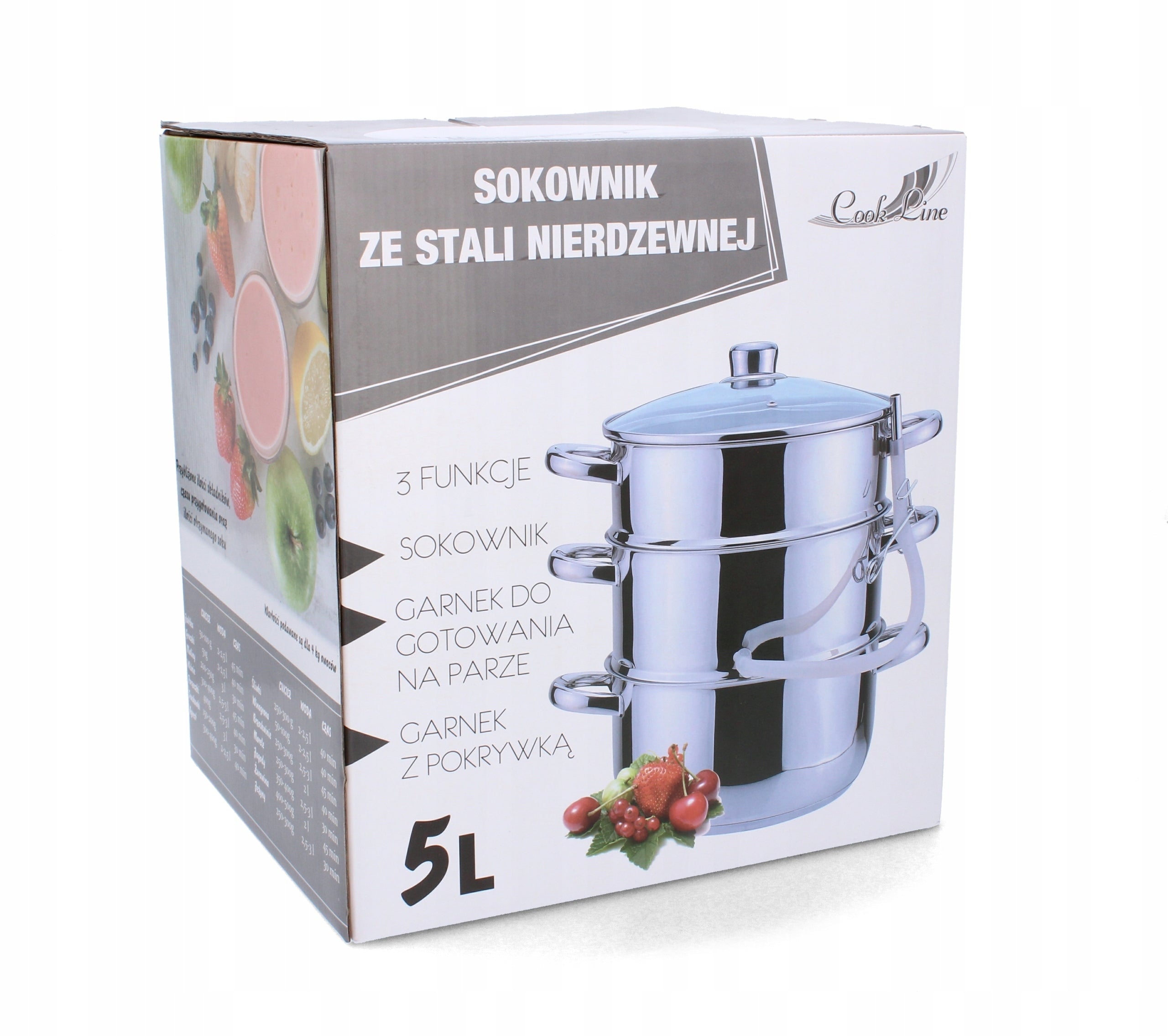 Steam JUICER STAINLESS STEEL 8L Juicer FOR INDUCTION gas pot LARGE Manufacturer code WOT9008