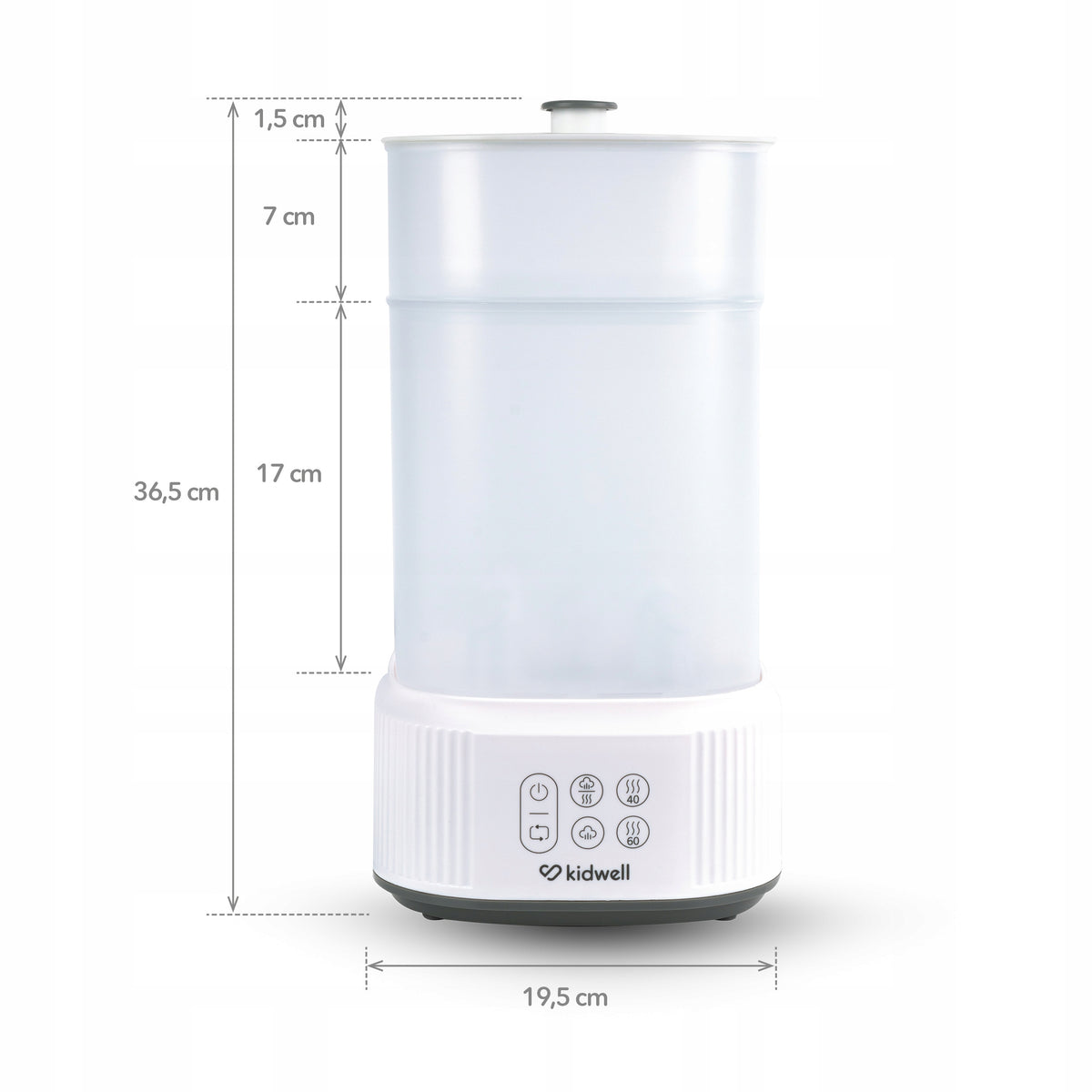 Steam Sterilizer with Dryer 2in1 Kidwell Puro Fast Safe Manufacturer code STERPUR01A0