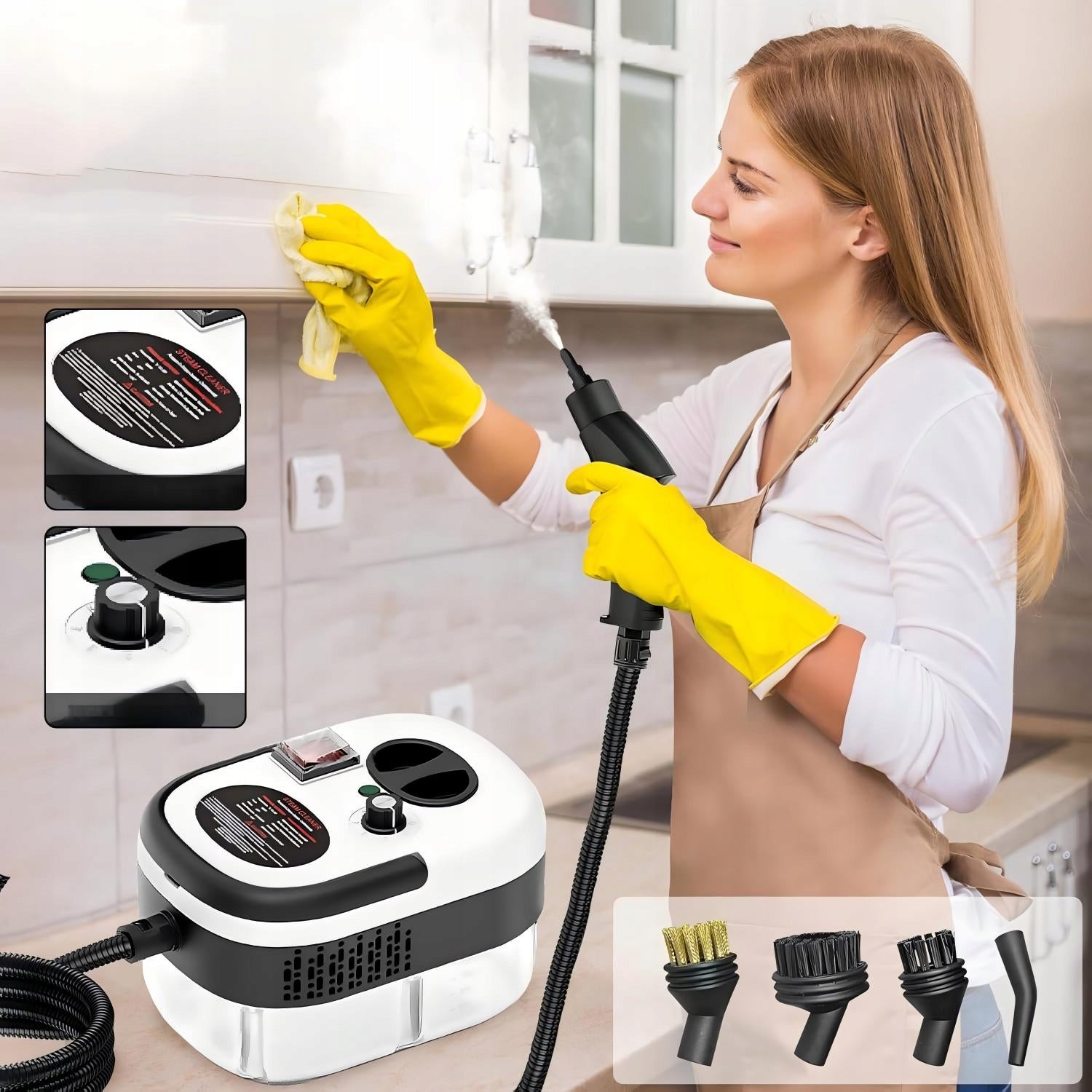 Steam cleaner steamer cleaning mop device for cleaning 2500w Packaging status original
