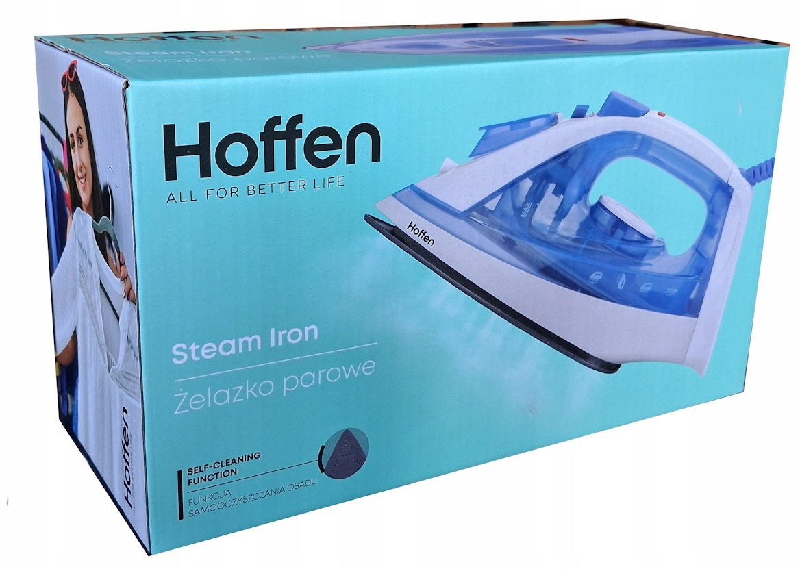 Steam iron ANTI-LIMESTONE SYSTEM PIONOYE IRONING HOFFEN STRONG 1950 W Manufacturer code yu67888