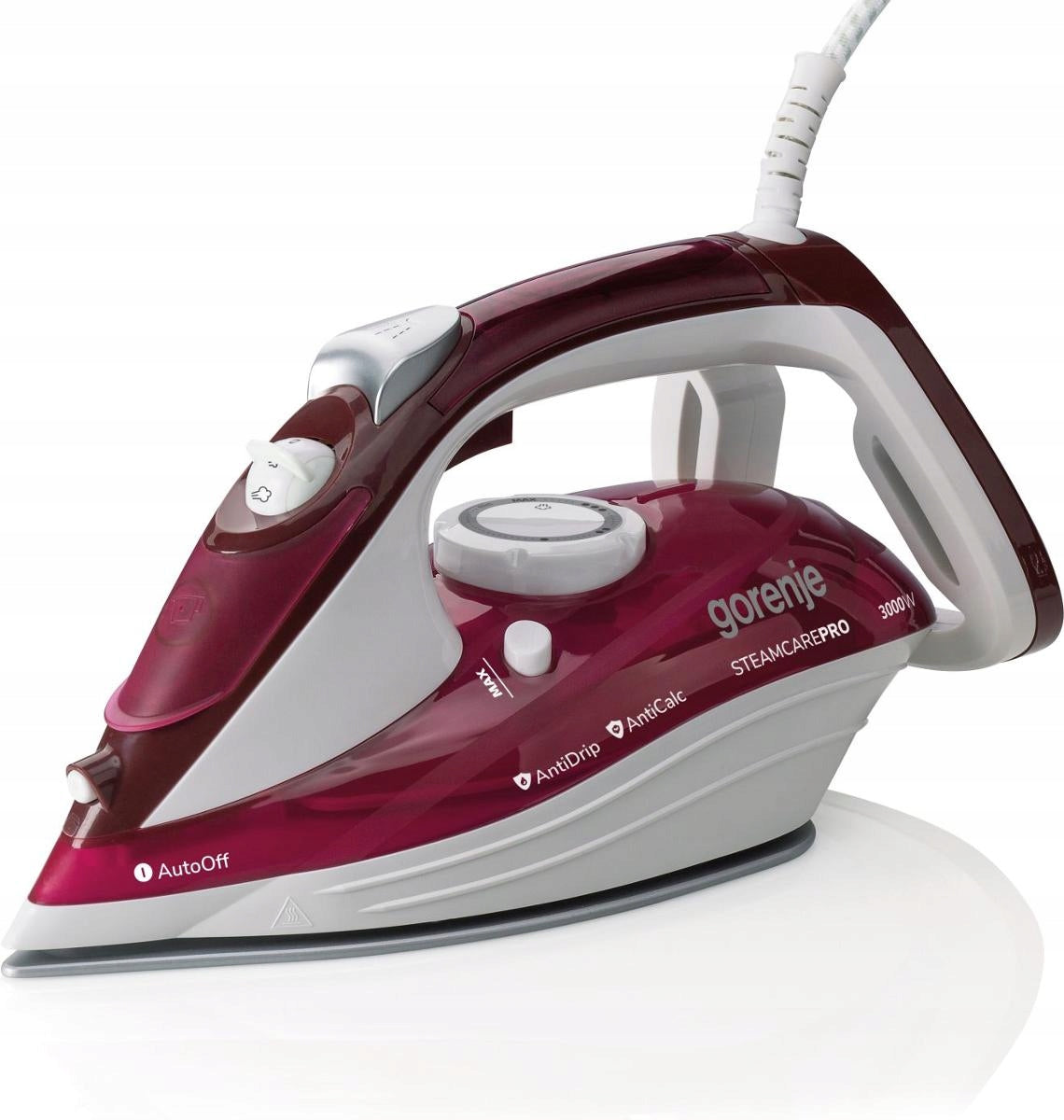 Steam iron Gorenje SIH3000RBC with ceramic plate and auto-off Brand Gorenje