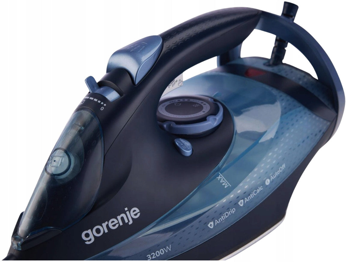 Steam iron Gorenje SIH3200DB 3250W Ceramic Alloy AntiDrip AutoOFF Brand Gorenje