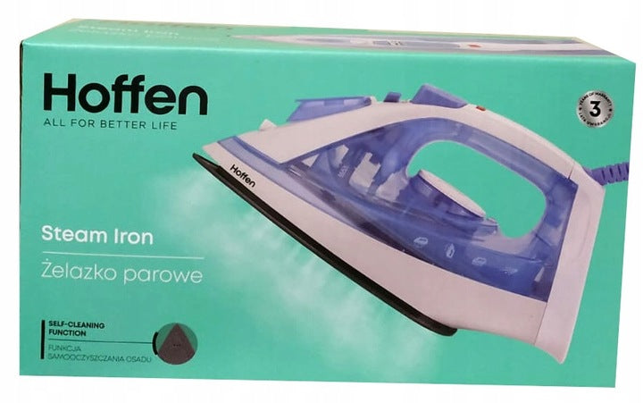Steam iron HOFFEN 2000W HO-00051 White Blue Manufacturer code 066923