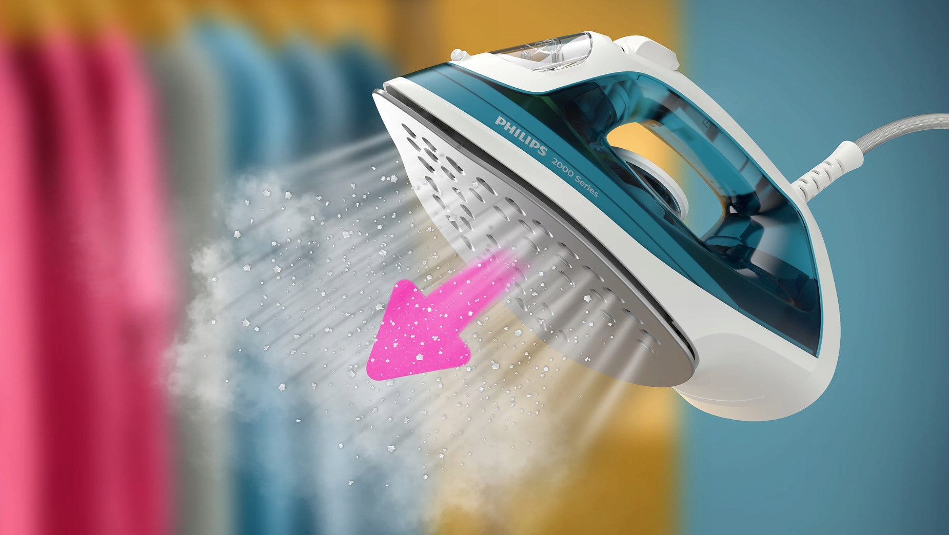 Steam iron Philips Series 2000 DST2010/90 2000W Dripping lock Manufacturer code DST2010/90