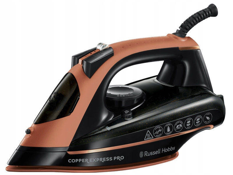 Steam iron Russell Hobbs 23975-56 Fast Heating strong steam ejection Dominant color black
