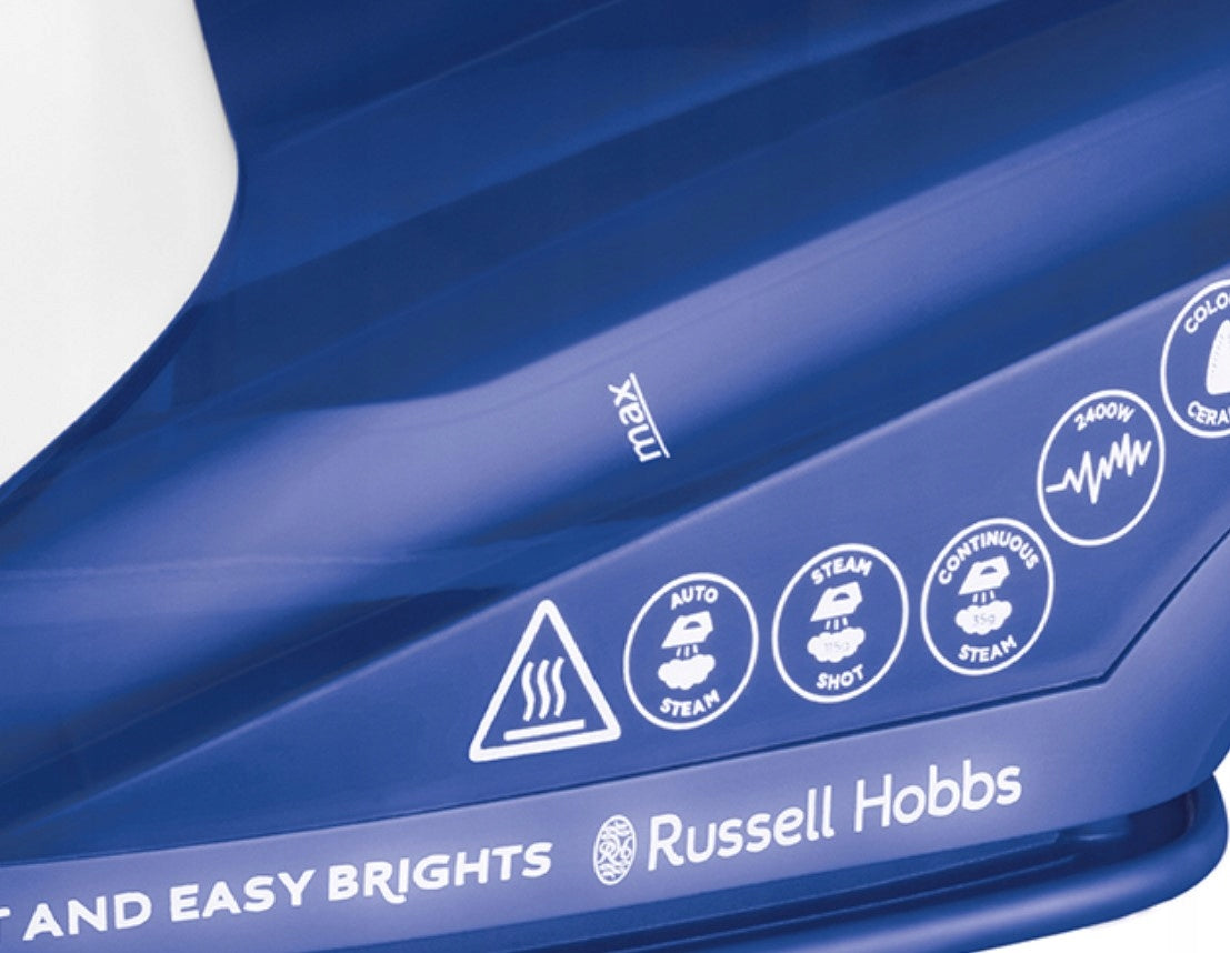 Steam iron Russell Hobbs 26483-56 Ceramic Alloy 2400W Tank 240ml Brand Russell Hobbs
