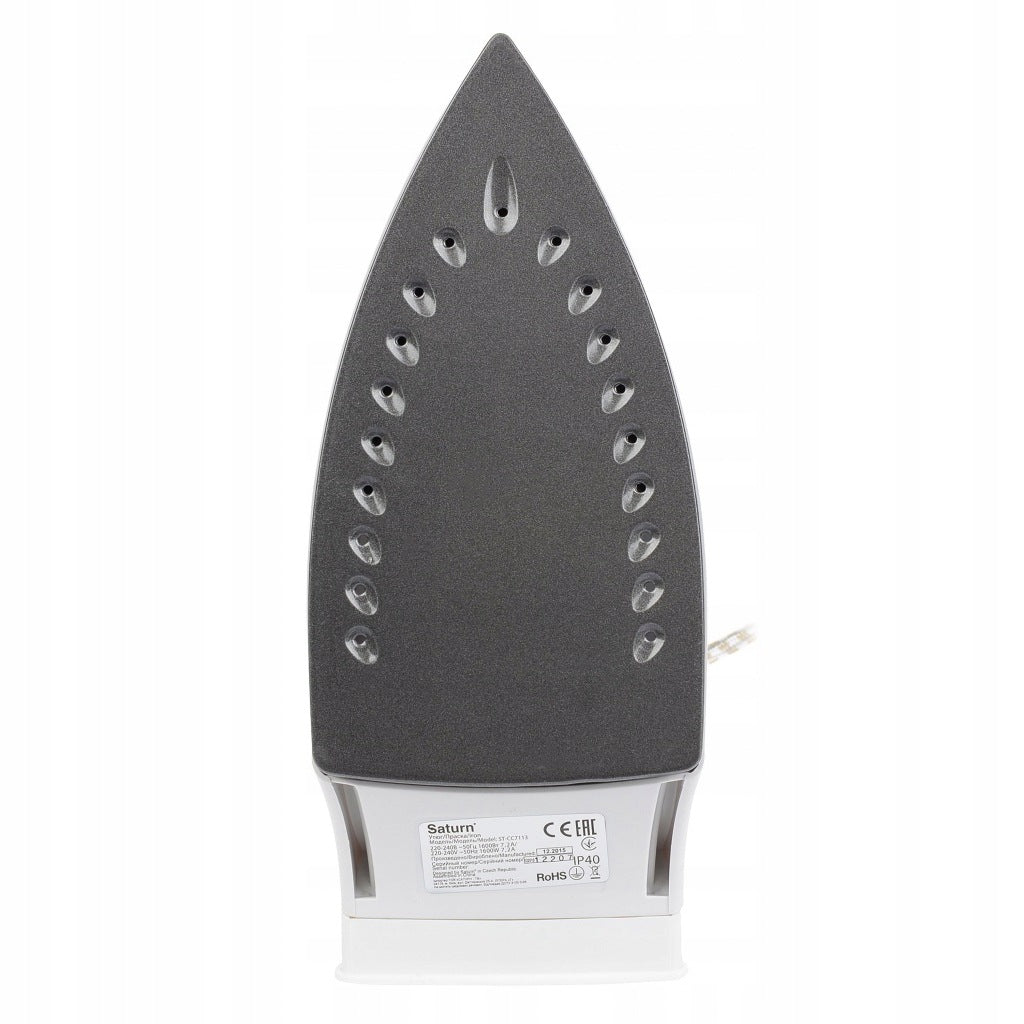 Steam iron Saturn STCC7113 BURUNGY 1600W Teflon 80ml Ironing Vertical Packaging status original