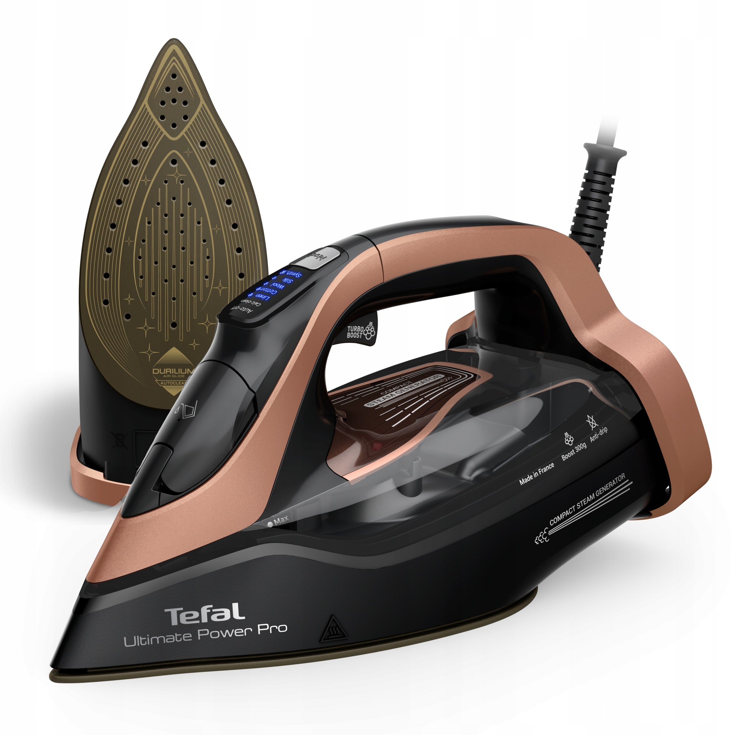 Steam iron Tefal Ultimate Power FV9E50 3200W 300g/min anti-drip firefighter