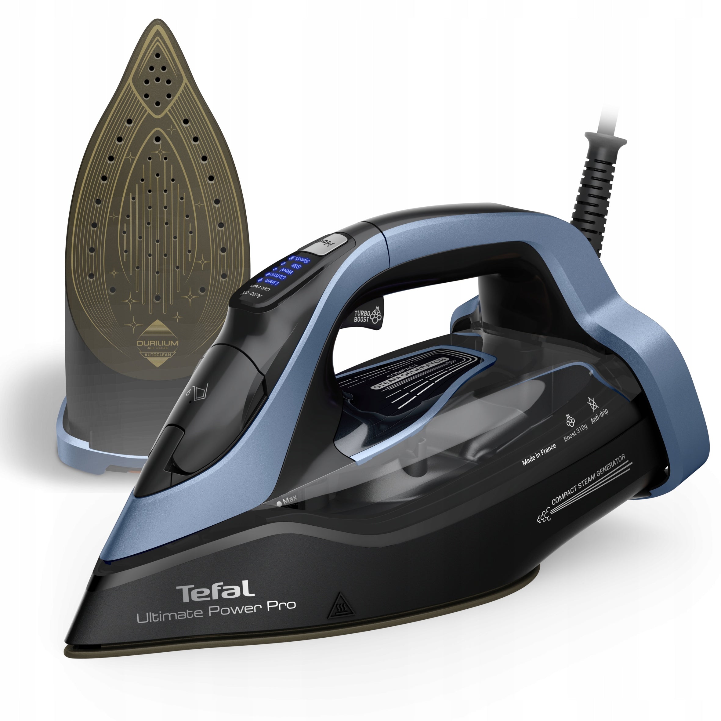 Steam iron Tefal Ultimate Power FV9E53 3200W 310g/min anti-drip firefighter Manufacturer code FV9E53