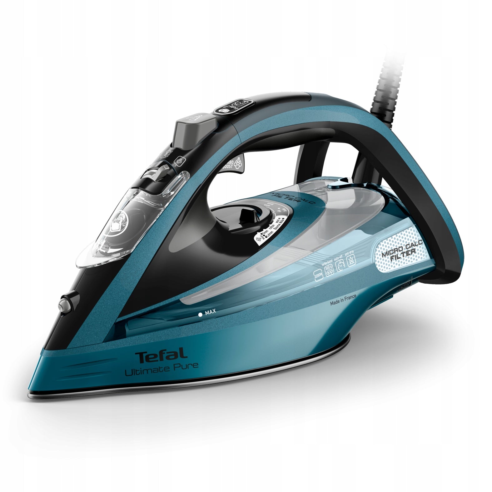 Steam iron Tefal Ultimate Pure FV9851 3200 W strong anti-drip firefighter EAN (GTIN) 3121040095744