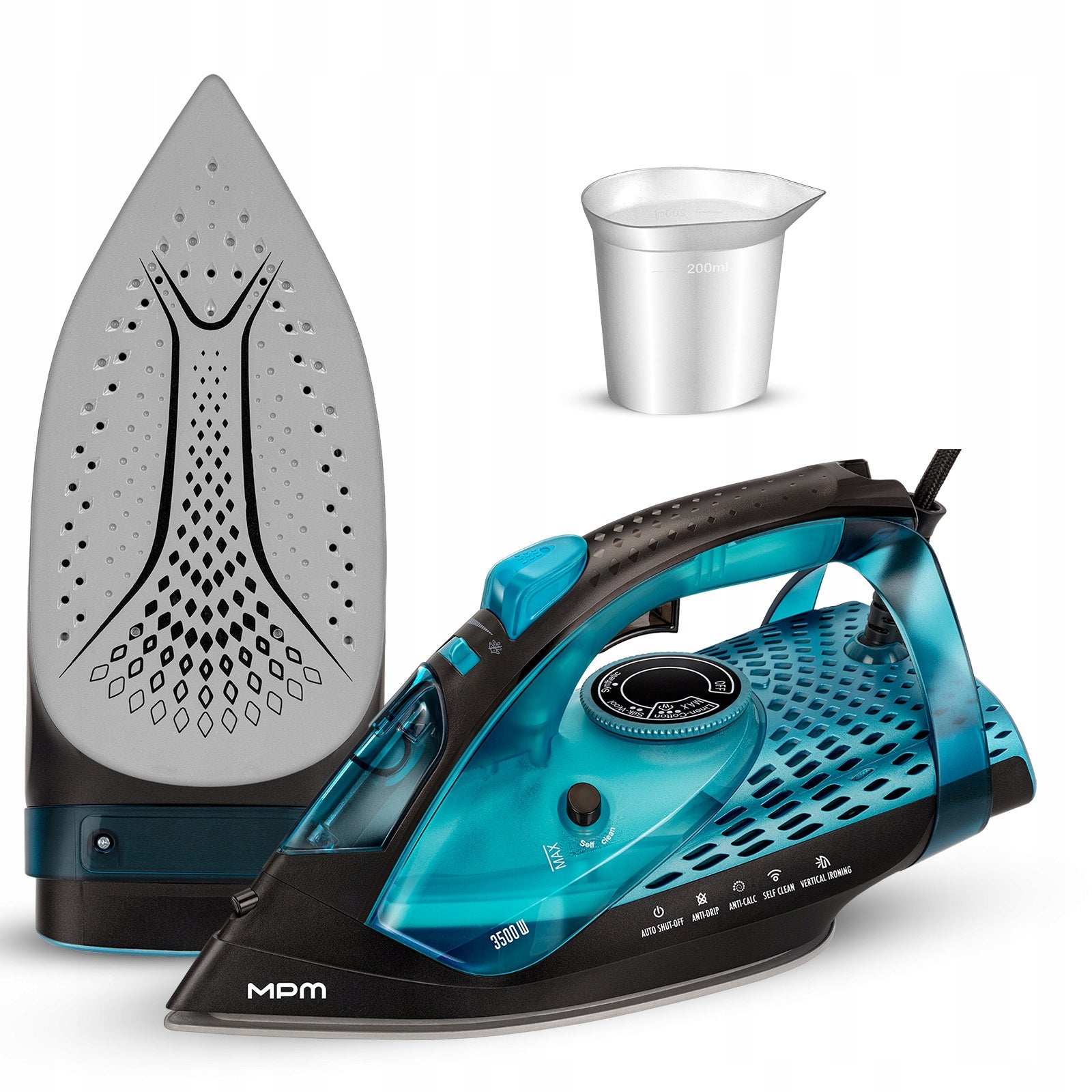 Steam iron with ceramic alloy MPM MZE-29 3000W