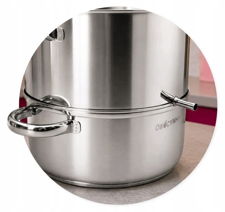 Steam juicer 8 l stainless steel induction with funnel hose steamer Packaging status original