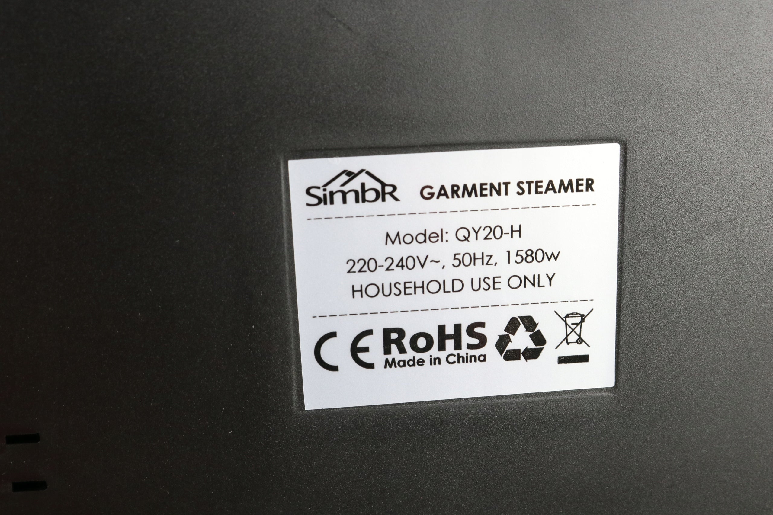 Steam station Simbr QY20-H 1580 W EAN (GTIN) 0607469884525