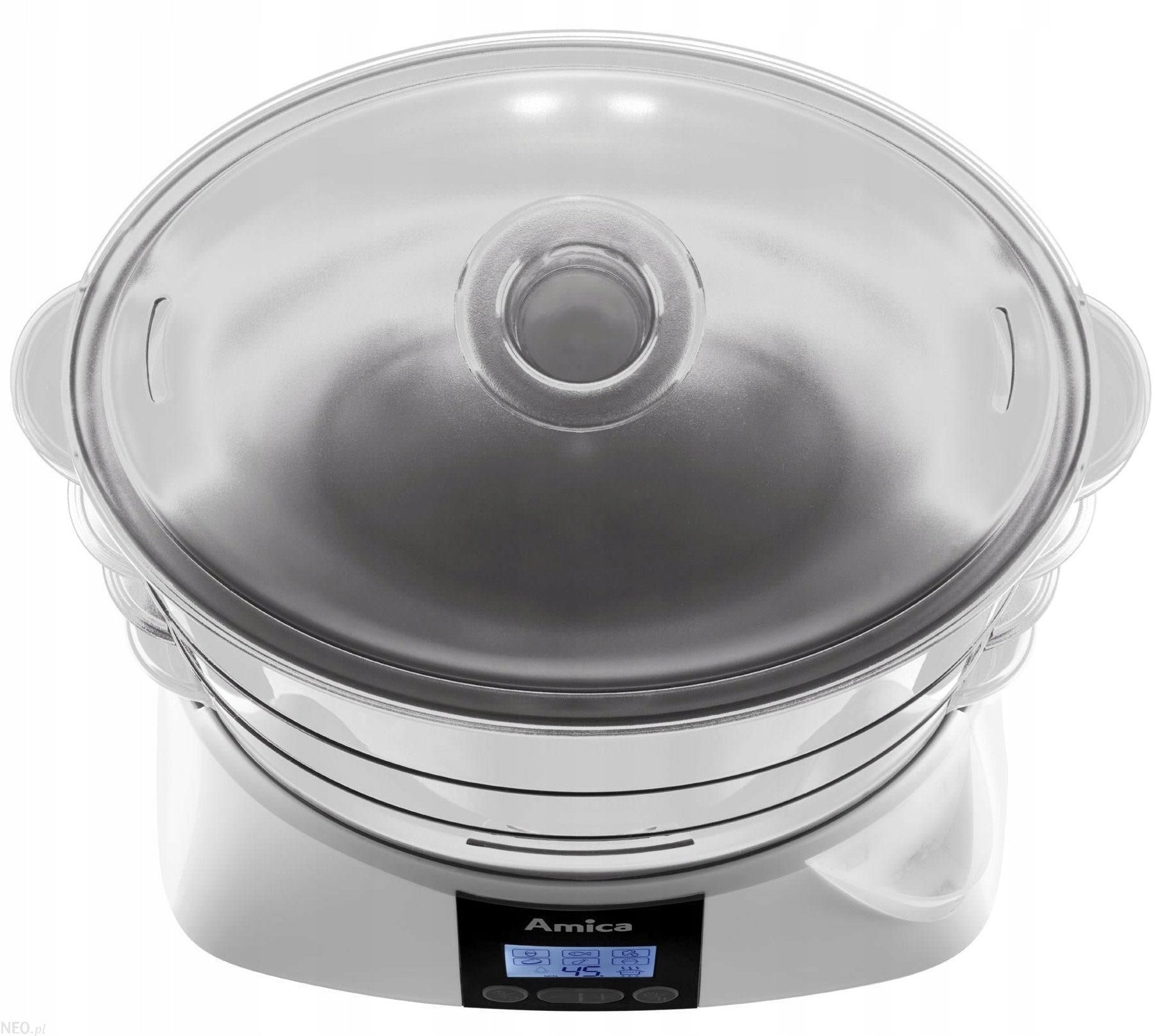 Steamer Amica PT3012 900W 10,8L 3 Containers Display Timer White Dominant color white
