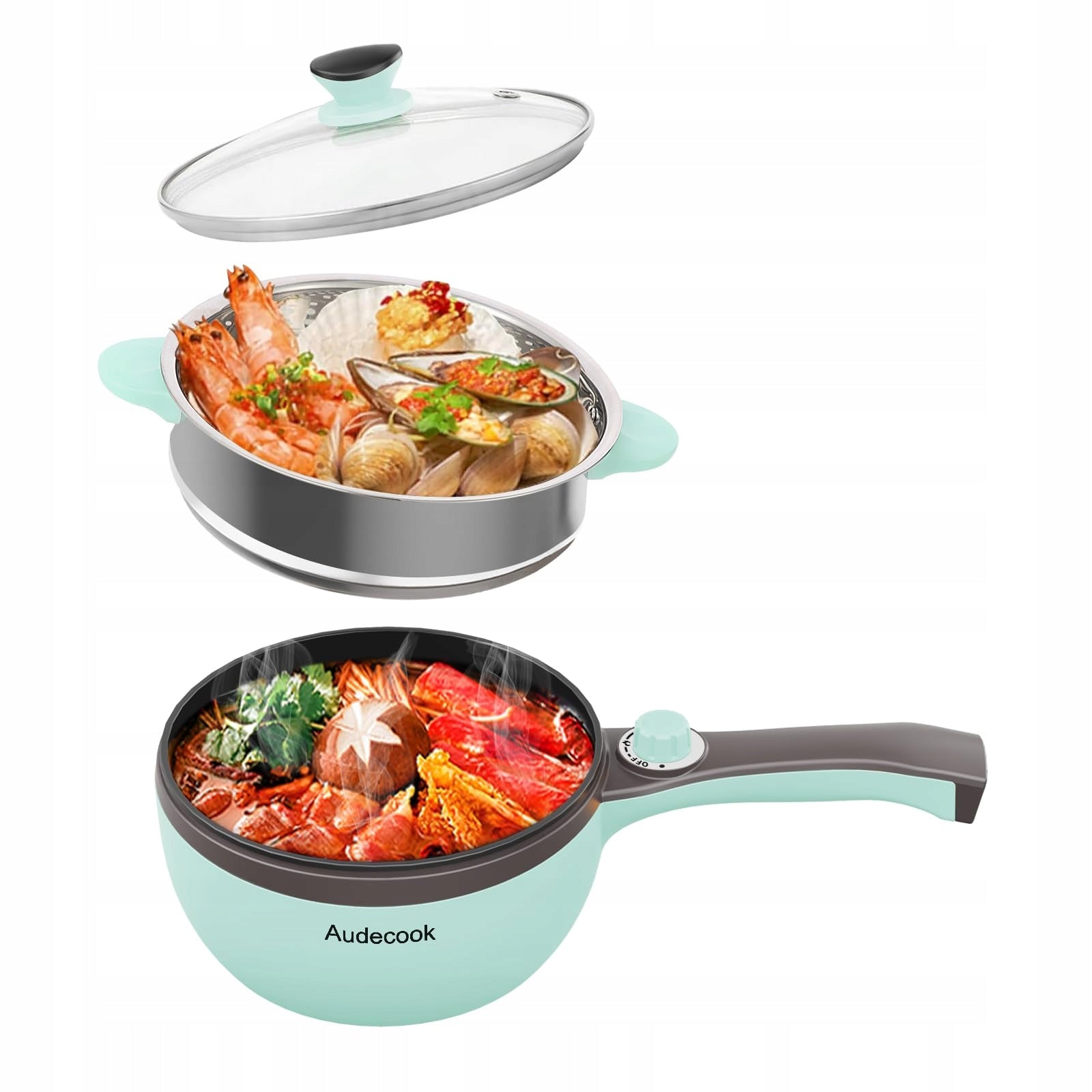 Steamer Audecook AC5001 1,5 l green 600 W Manufacturer code AC5001