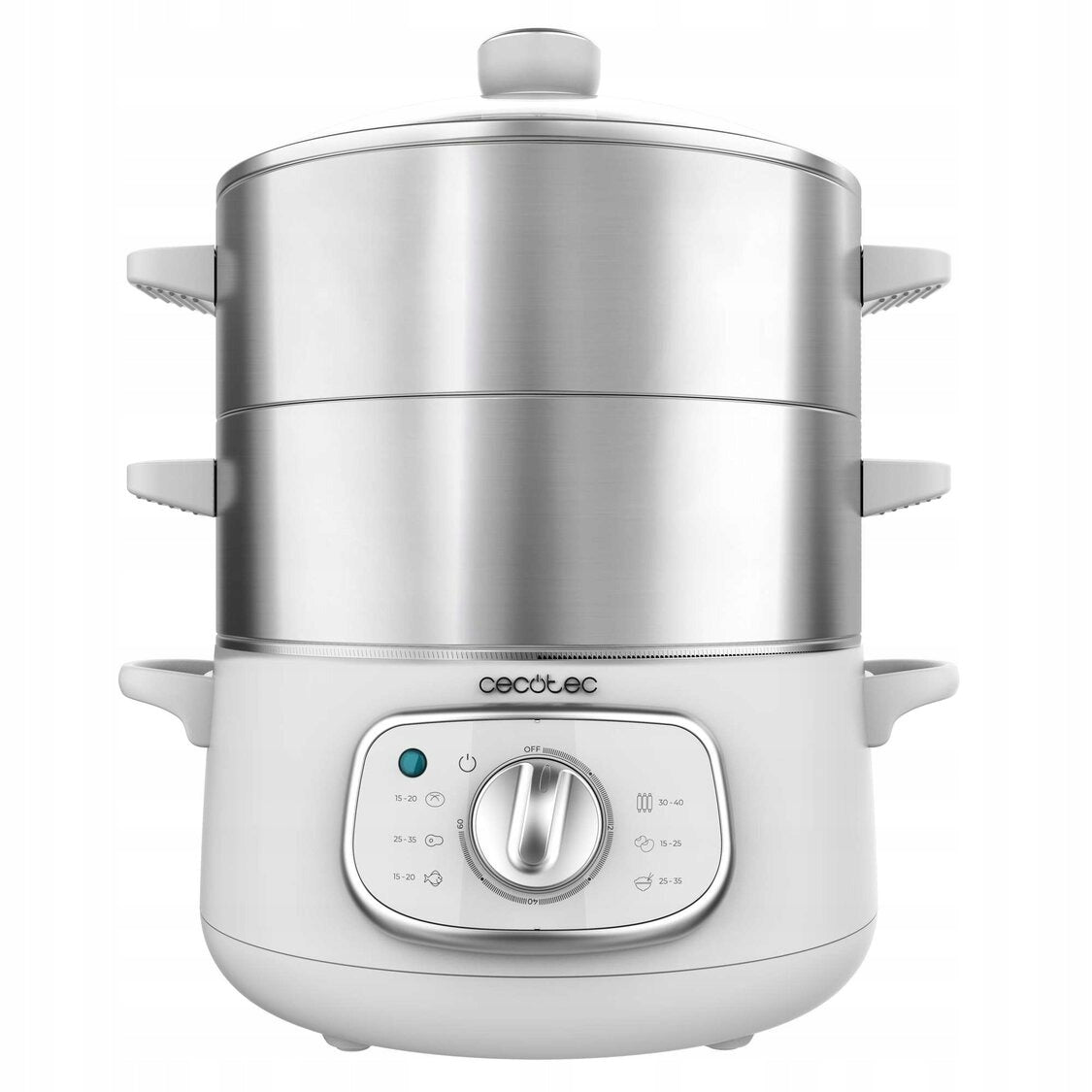 Steamer Cecotec Vapovita SteelPot White 10l 1300W 3 containers White