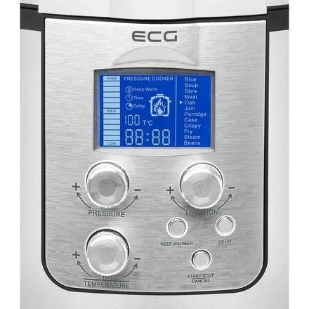 Steamer ECG MHT1661 6 l silver/grey 1000 W Dominant color silver/gray