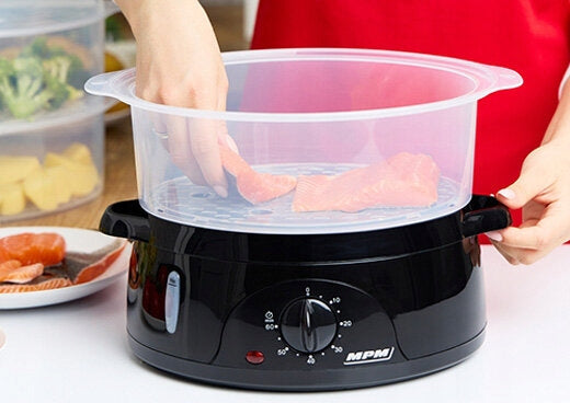 Steamer MPM MPA-02 10L 800W Safety protection against overheating anti-slip feet