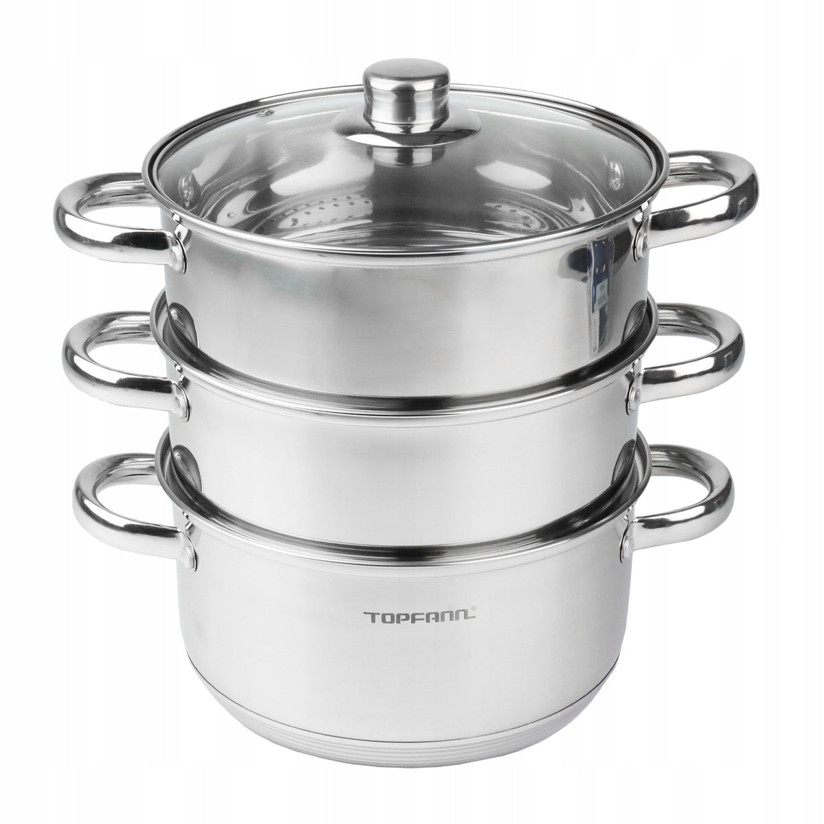 Steamer STEAMING POT 22 cm gas induction per pair steel