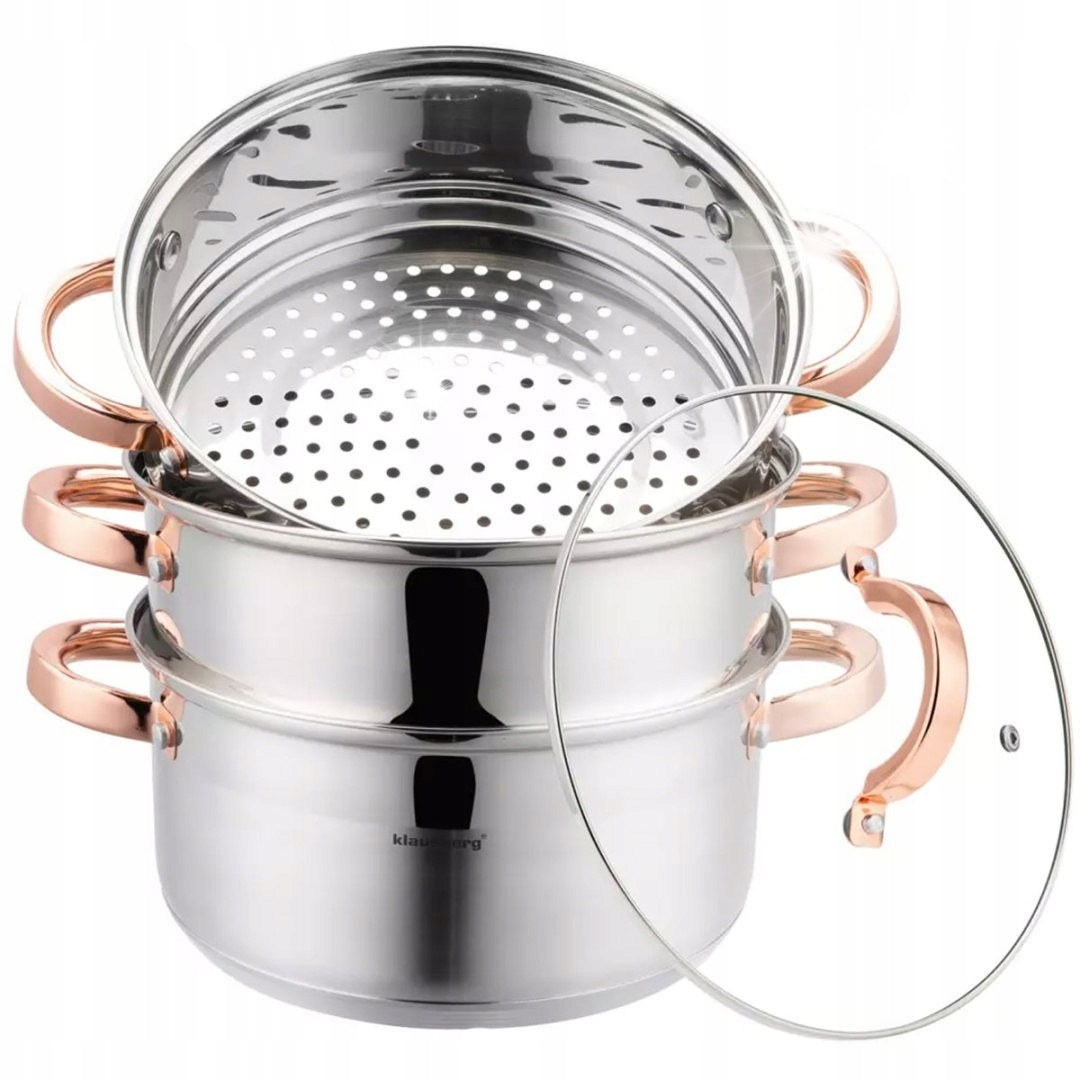 Steamer steaming pot 22cm 4 el. induction gas