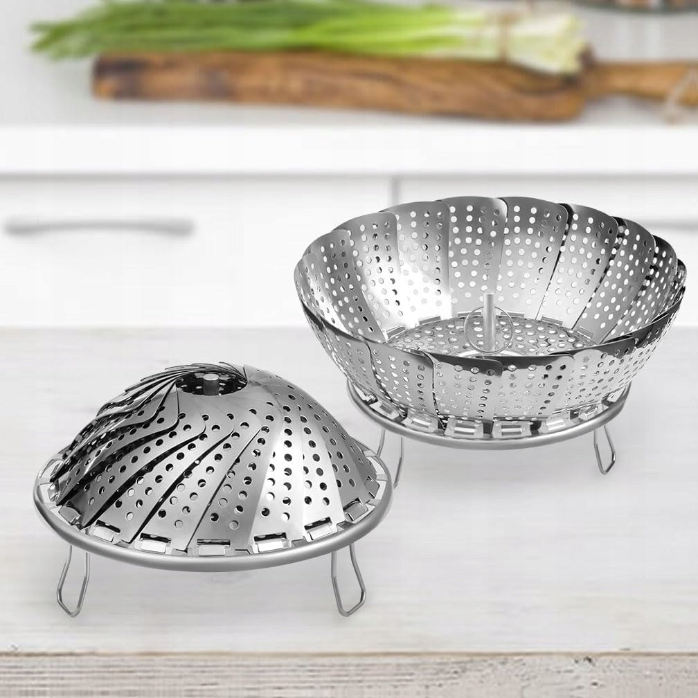 Steaming Basket Adjustable Folding Stainless Steel Universal Manufacturer code BS-240328ZLD-FBA