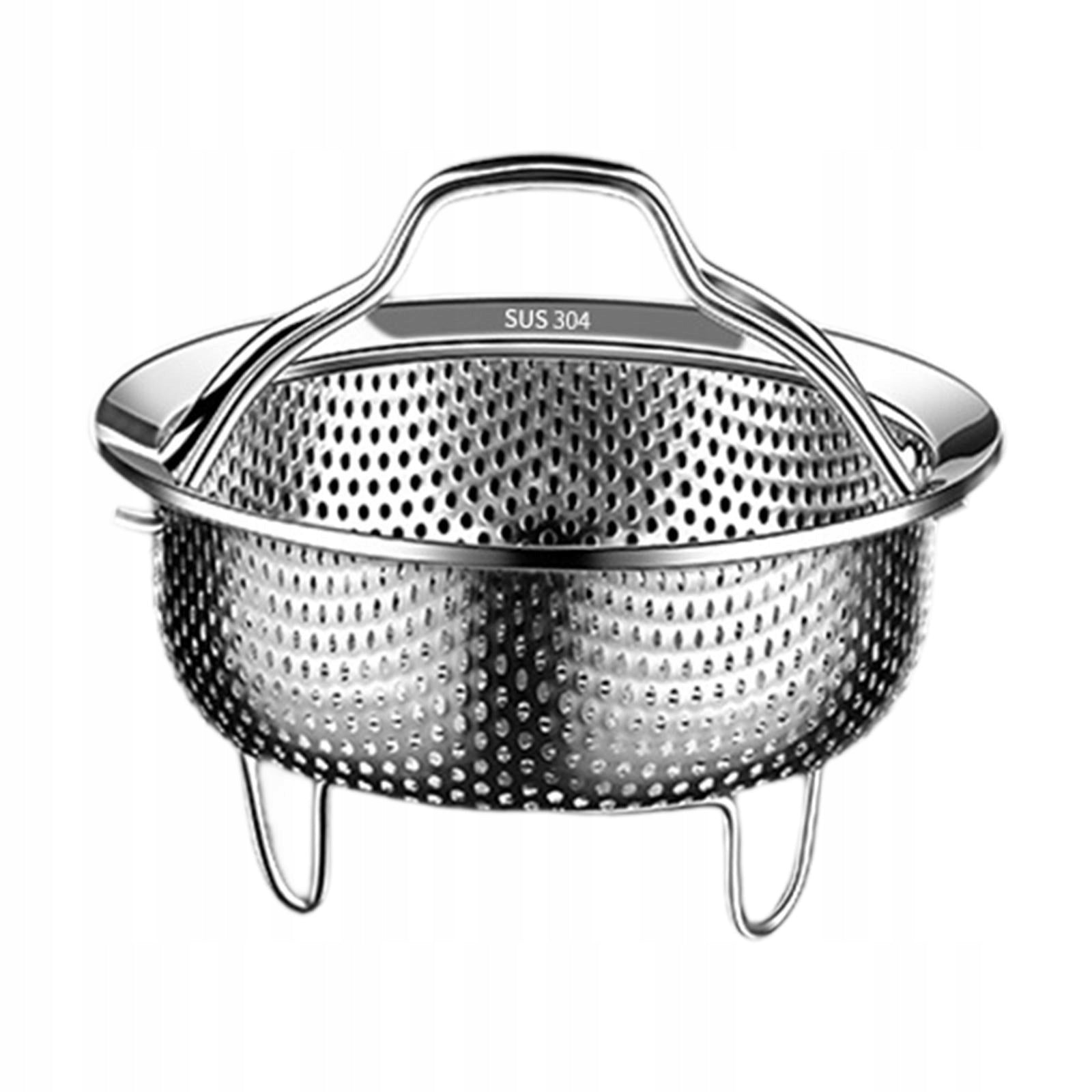Steaming Cartridge with Stand and Handle Cooking Basket for Pa Capacity 1 l
