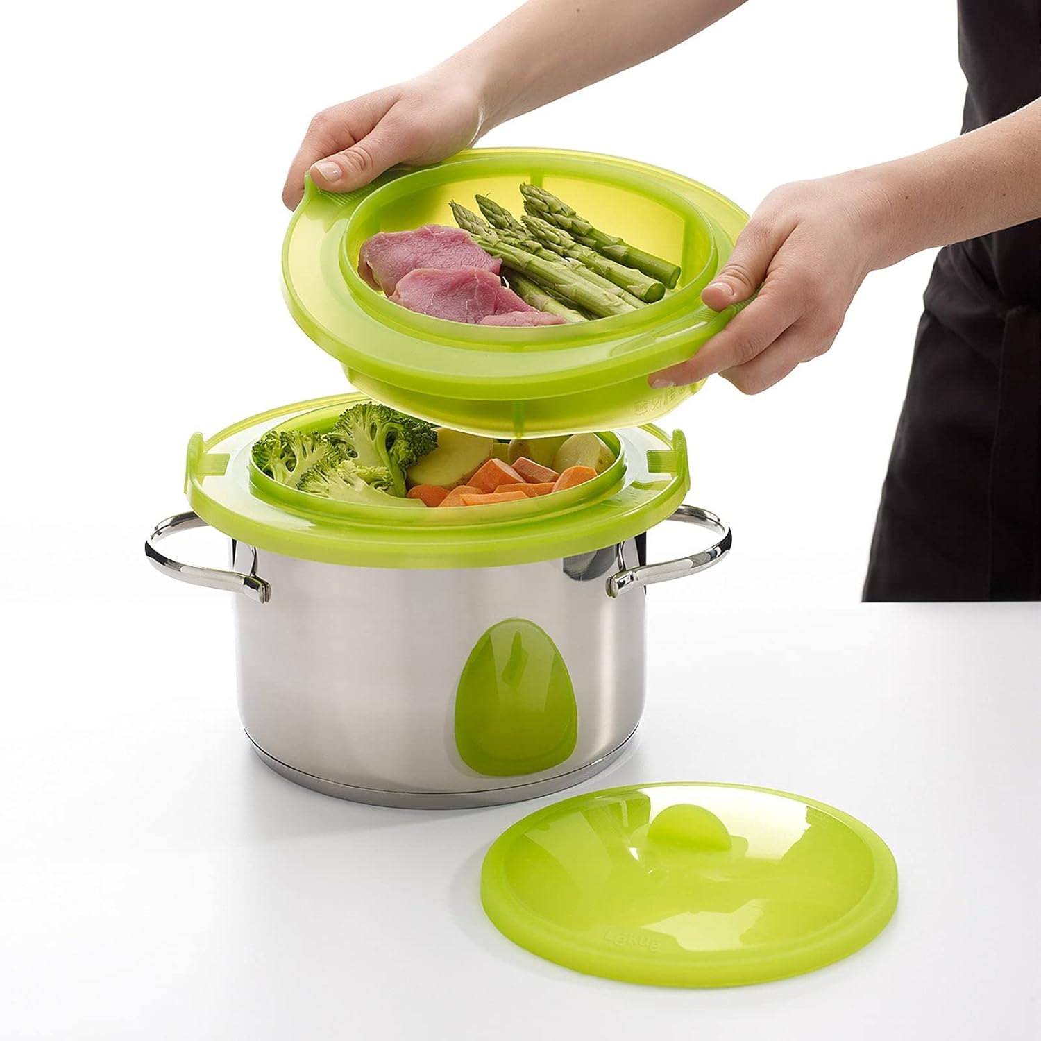 Steaming pad green silicone 22 cm Lékué Brand Lekue