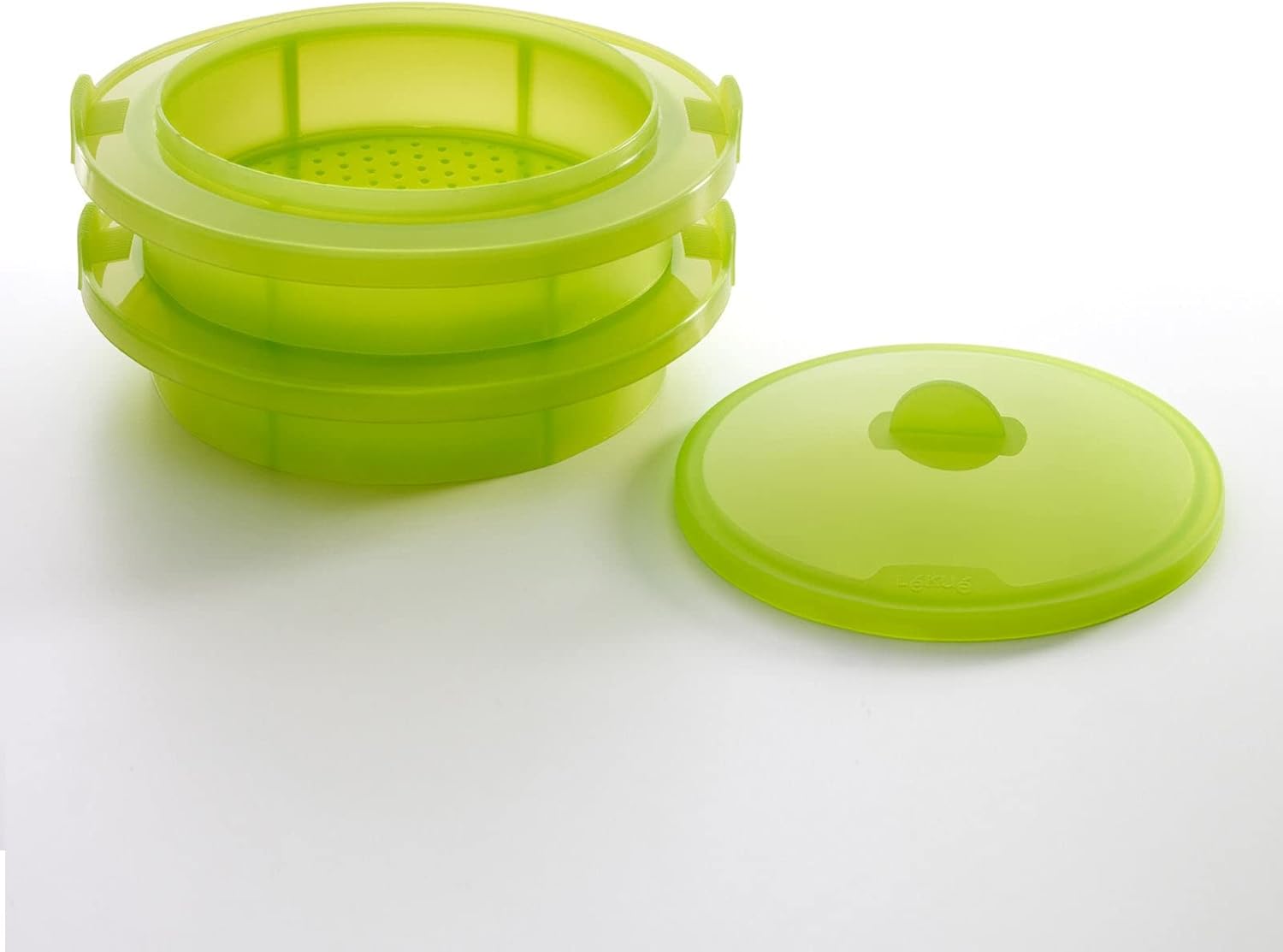 Steaming pad green silicone 22 cm Lékué Capacity 2 l