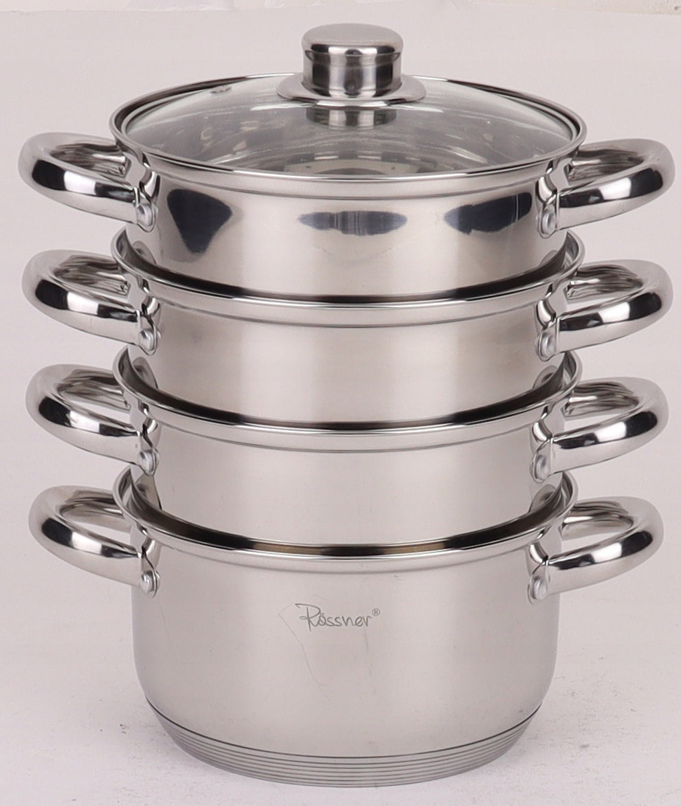 Steaming pot 18 cm 5 el steamer induction gas Packaging status original