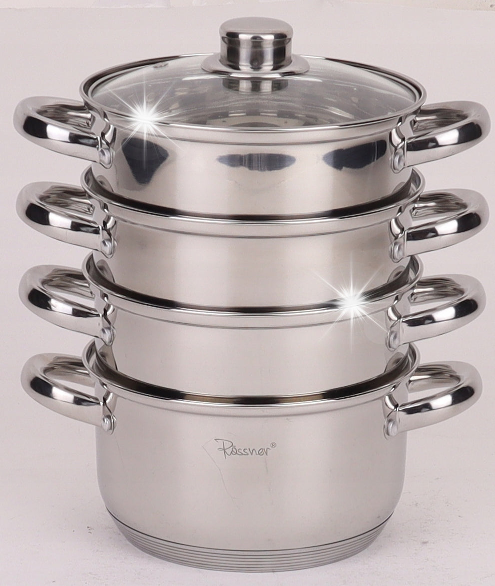Steaming pot 22 cm 5 el steamer induction gas