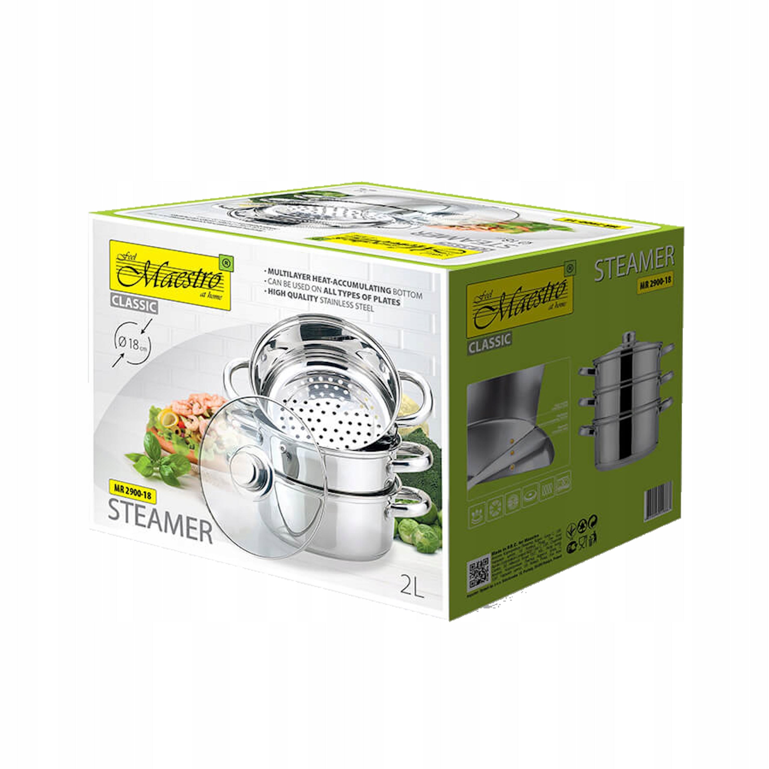 Steaming pot 4L induction MAESTRO MR2900-22 Packaging status original