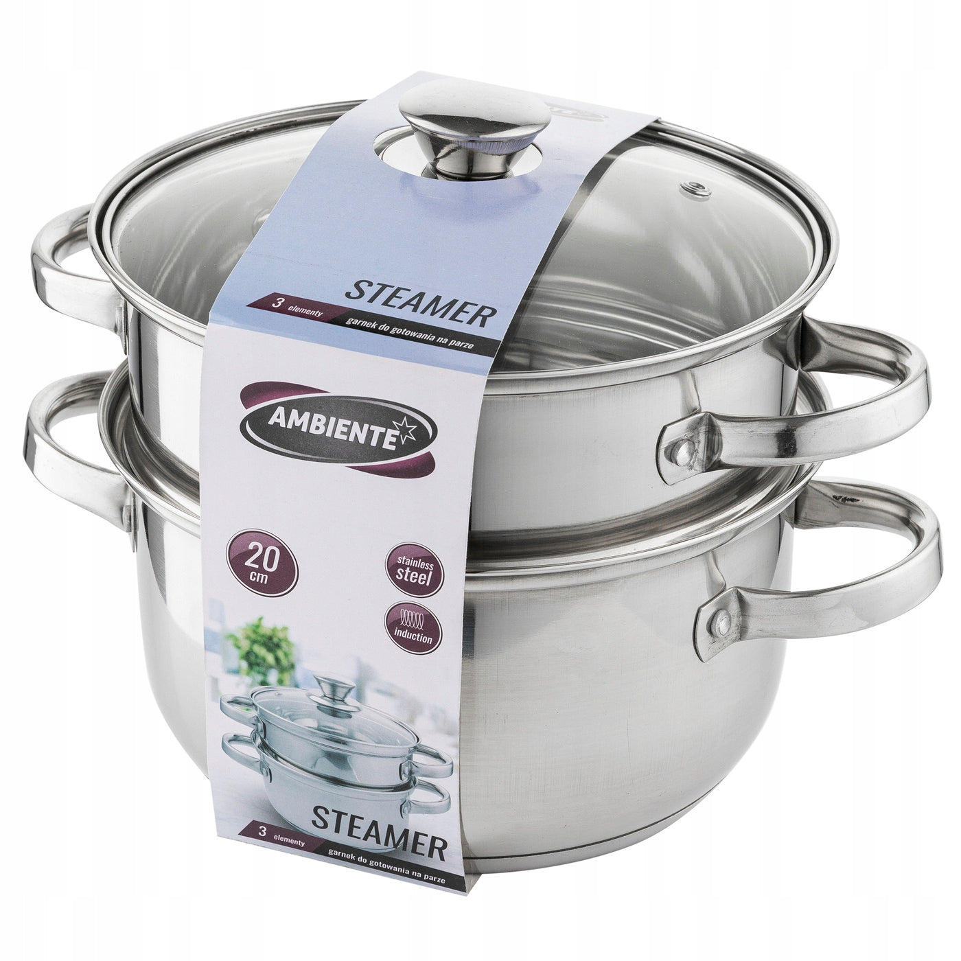 Steaming pot Florina Ambiente Steamer 20 cm 3 el. Packaging status original
