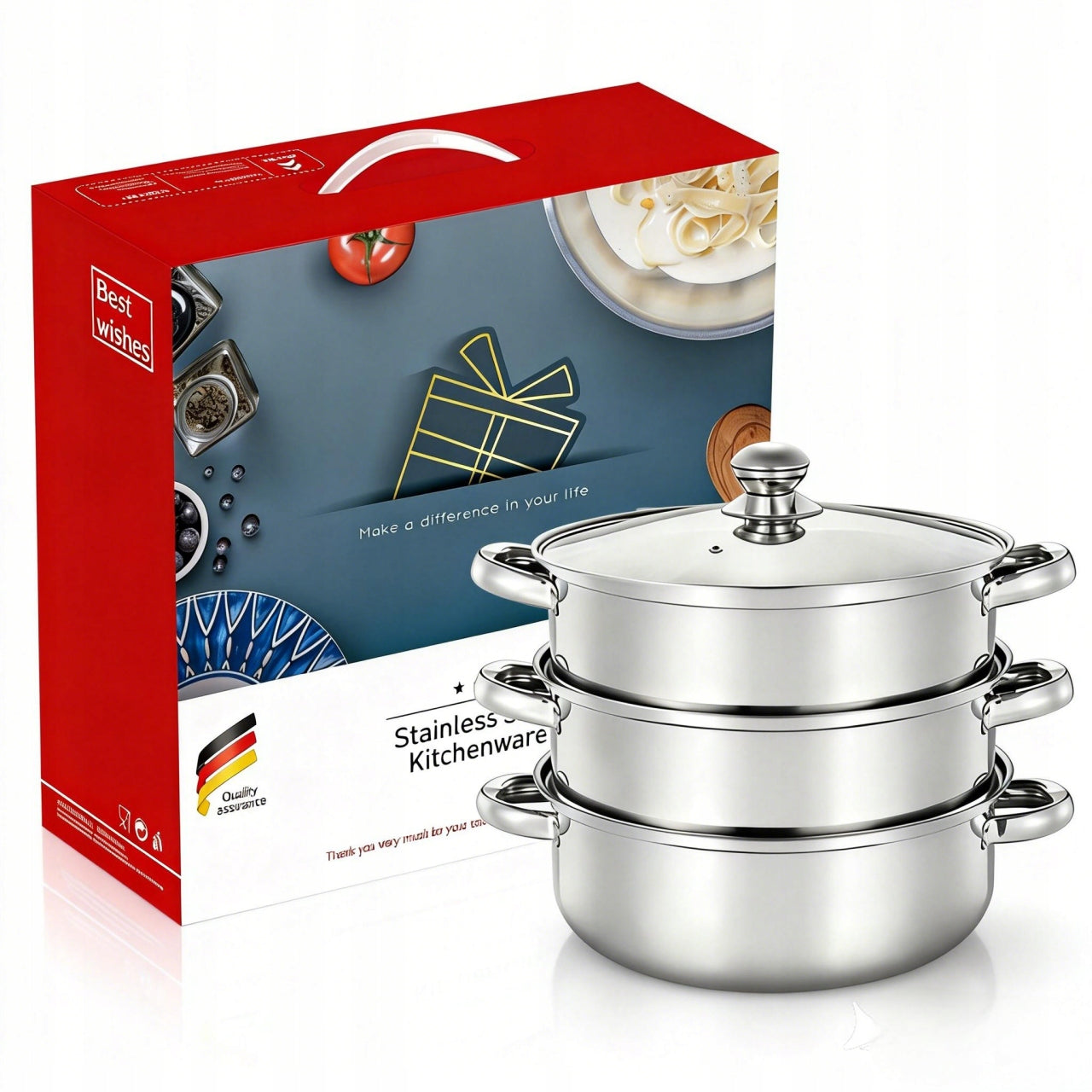 Steaming pot Steamer 4,3 l 19cm 4el.