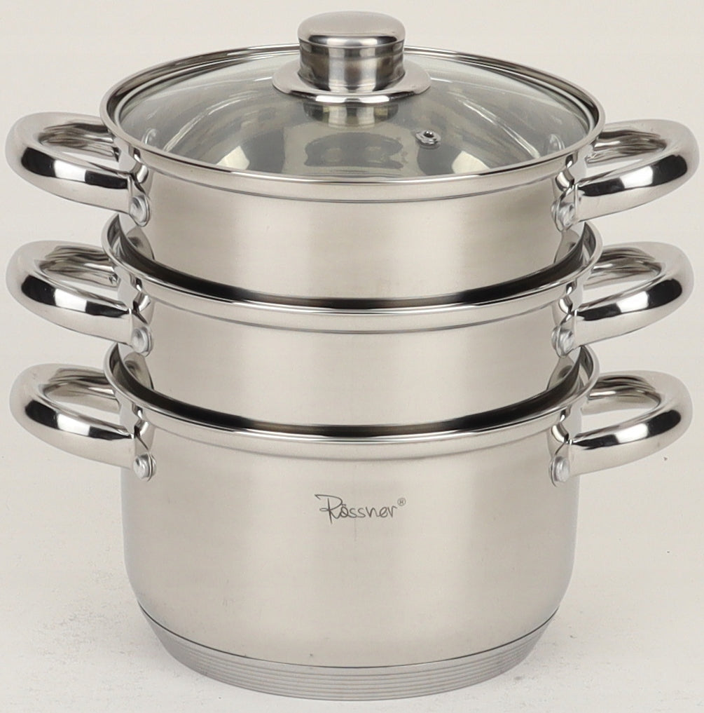 Steaming pot Steamer Rossner 2,7 l 18cm 4el. Packaging status original