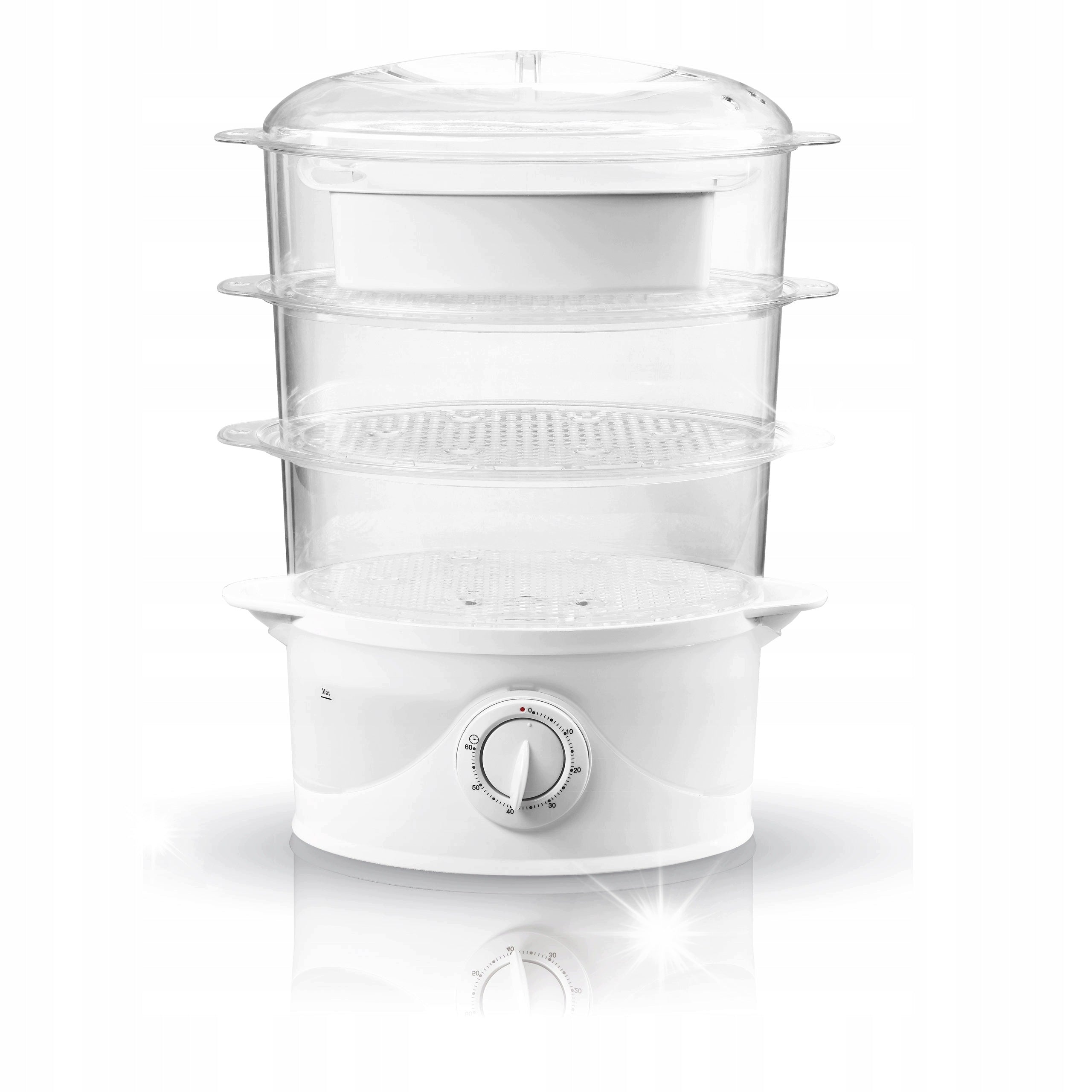 Steaming steamer 3 containers White Adler AD 633