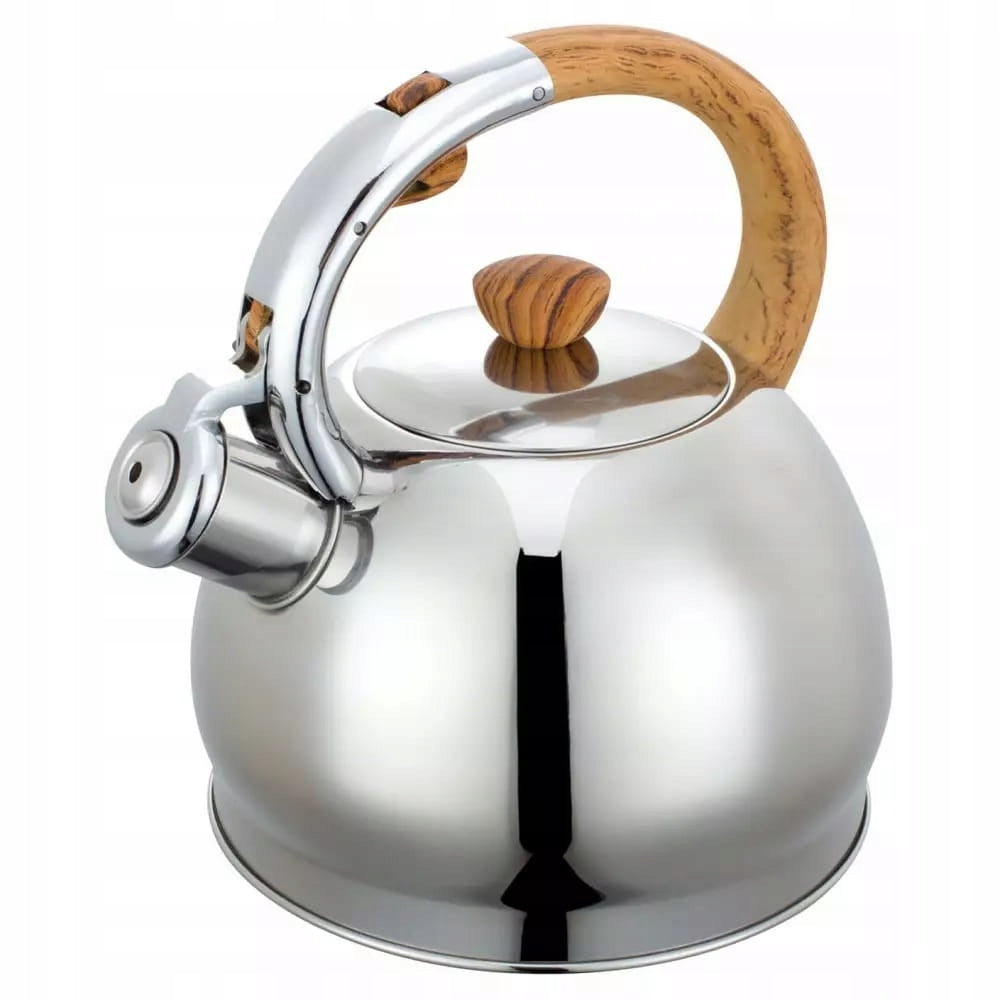 Steel Kettle with Whistle 2L Induction GAS GLOSS