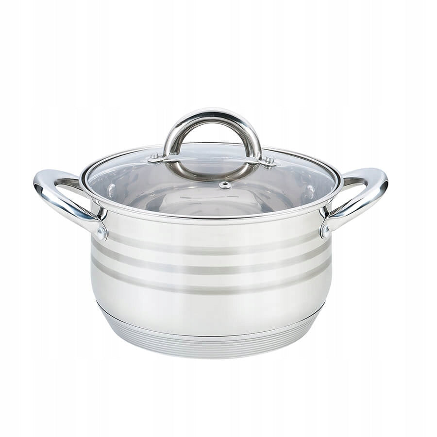 Steel Pot with lid induction 16cm 2,1l | Maestro MR-3513-16