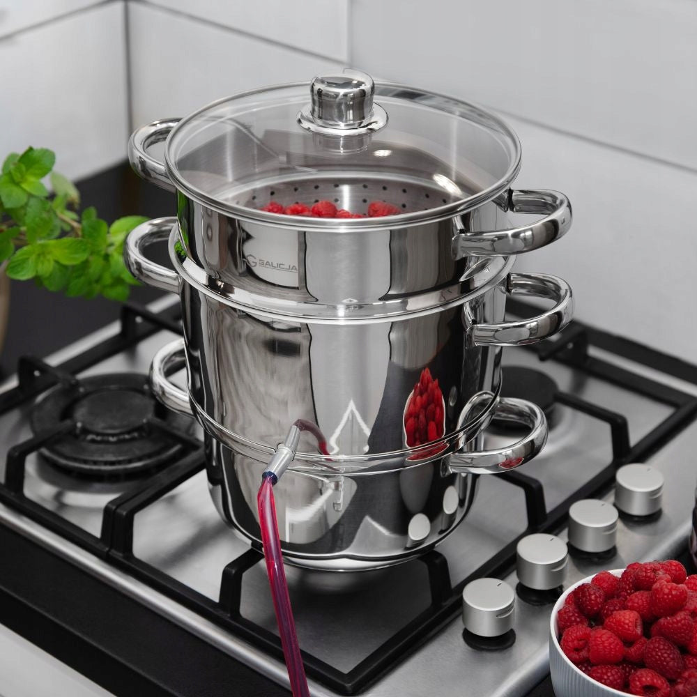 Steel Steam Juicer 8L STEAM POT FOR JUICES Fruit INDUCTION Gas NDZ EAN (GTIN) 9010084032515