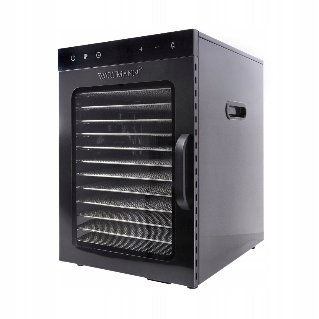 Steel dehydrator Wartmann WM-2512 DH with LED backlight interior - black