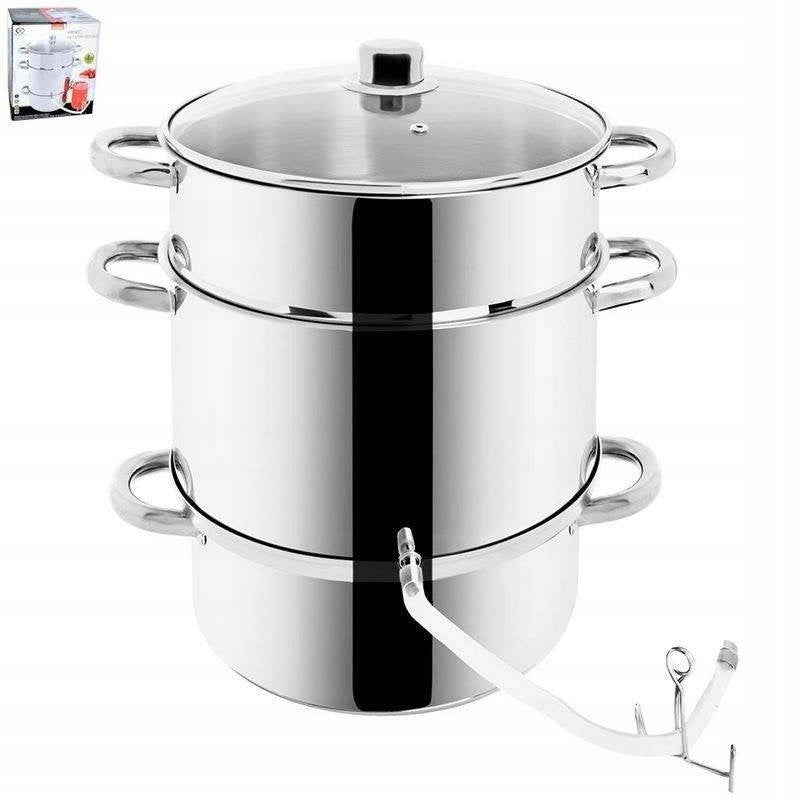Steel juicer 8 l stainless steel 26 cm for juices and jams
