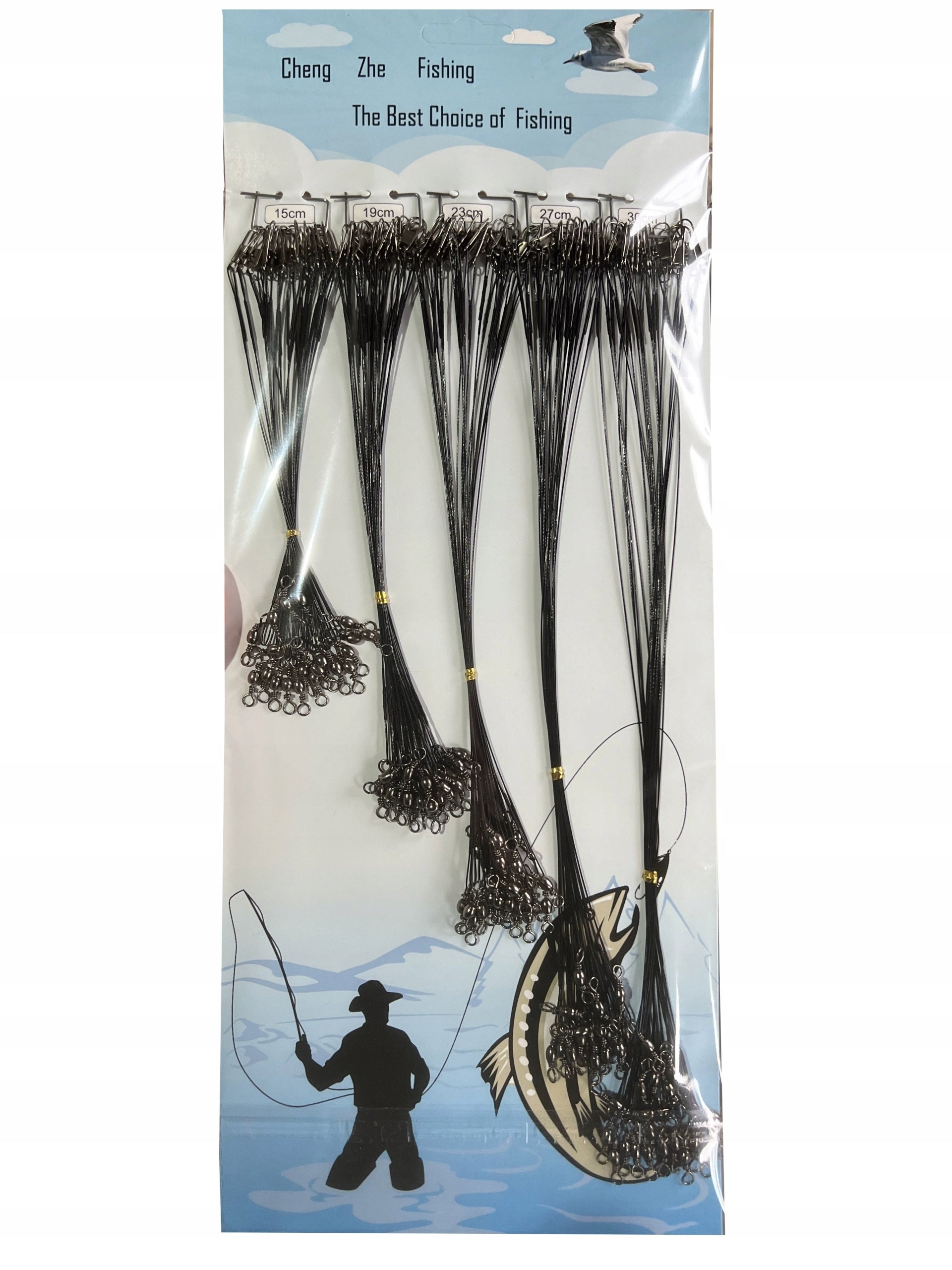Steel leaders, pike steels - whole set for the season - 100 pieces