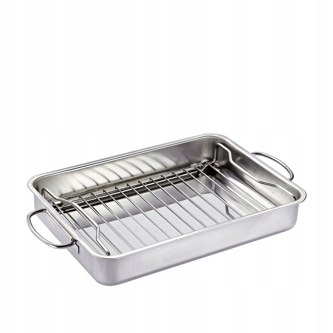 Steel pan with grate KUCHENPROFI 34 x 24 x 5,5 cm Packaging status original