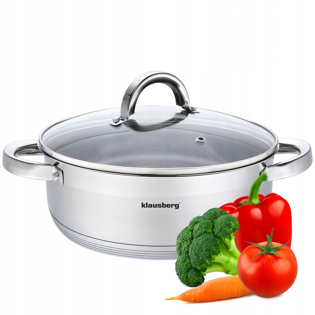 Steel pot Low induction gas 6.0L 28 cm KLAUSBERG KB-7174