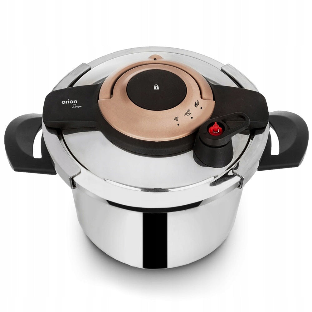 Steel pressure cooker with automatic closing DRONE 5 l Capacity 5 l
