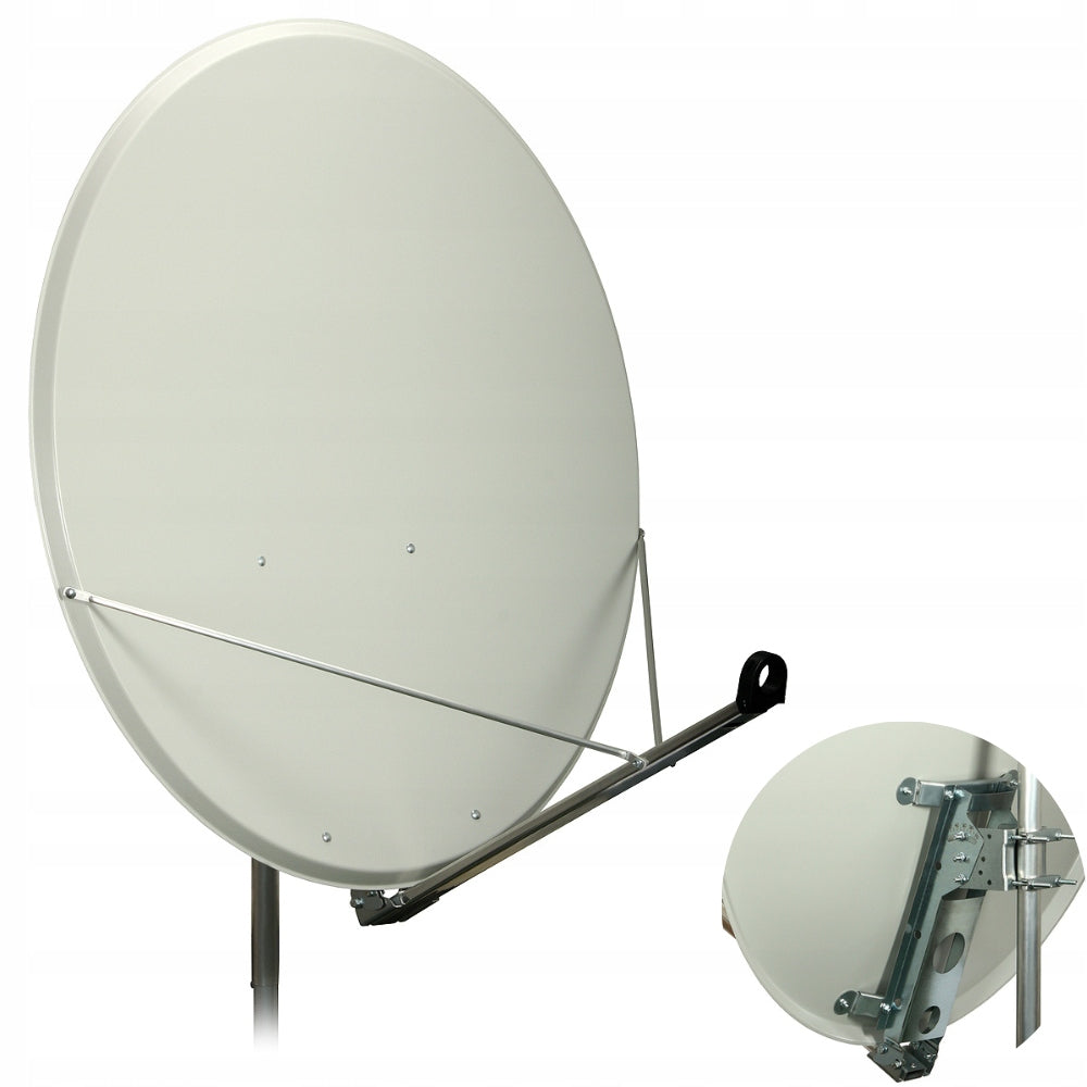 Steel satellite antenna 100cm FAMAVAL TRX-EL canopy HD 4K bright