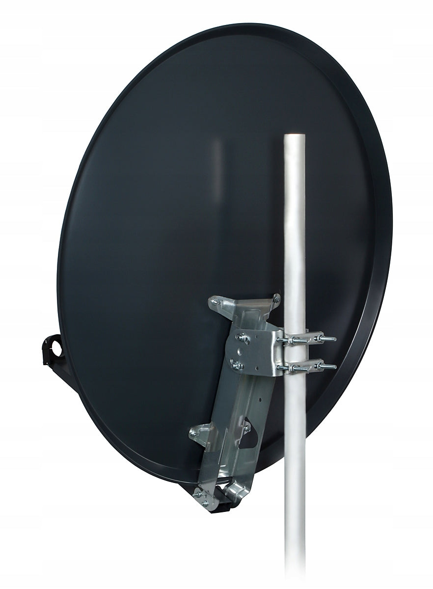 Steel satellite antenna 85cm FAMAVAL TRX-EL canopy HD 4K graphite Brand Famaval
