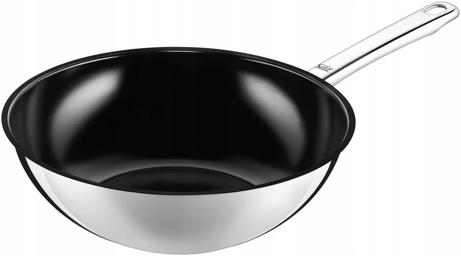 Steel wok Silit Wuhan 28 cm ceramic coating induction deep frying pan