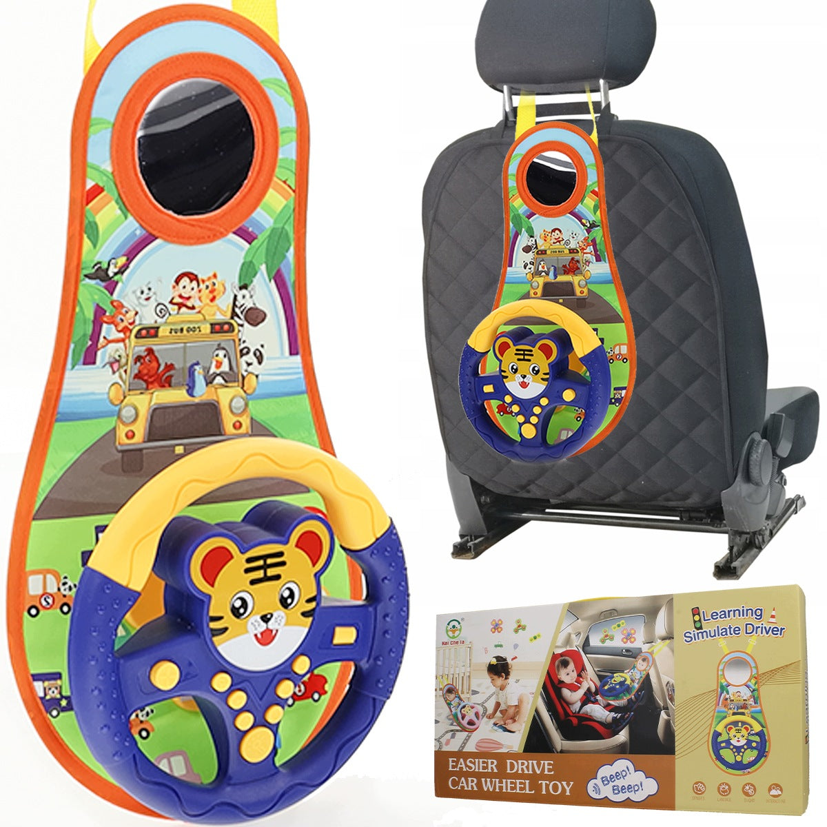 Steering Wheel for Kids Car Driving Simulator Toy with Sound