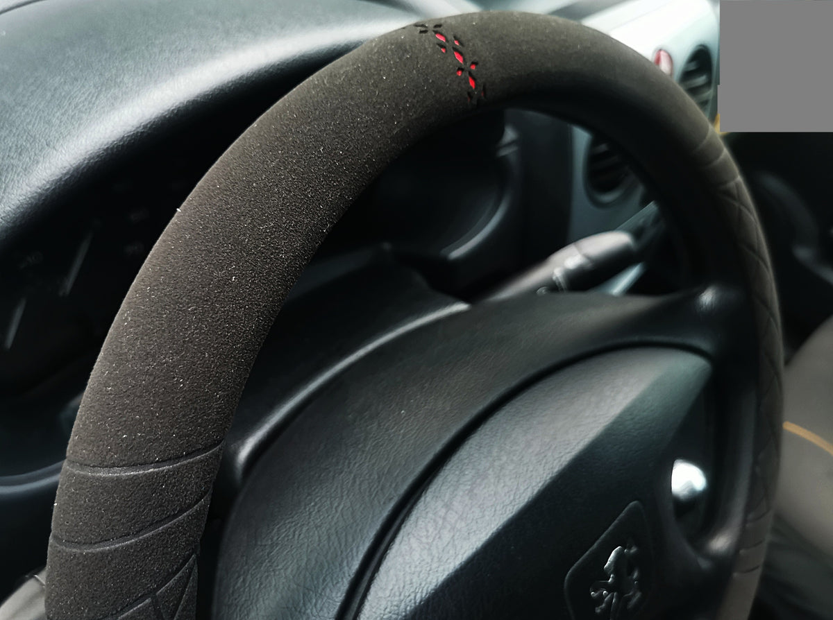 Steering wheel cover alcantara 37-38,5 black alkantara stamping Packaging status original