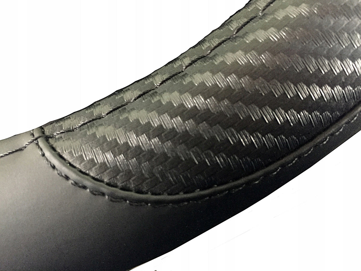 Steering wheel cover diameter 37-39 cm carbon leather